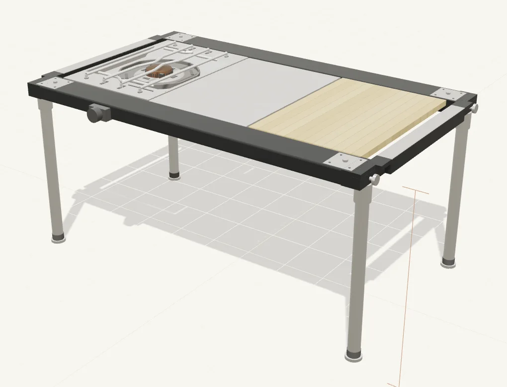 Snow Peak Collapsible IGT (CK-902/903/904): the take-apart frame